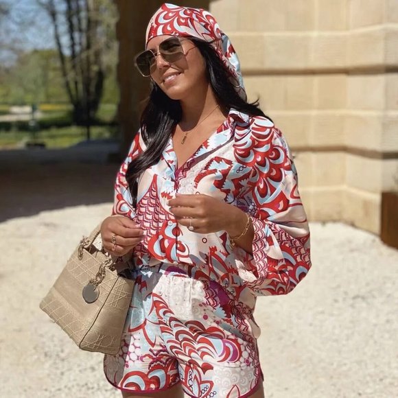 Zara Floral Printed Multicolored Shorts - Picture 7 of 16